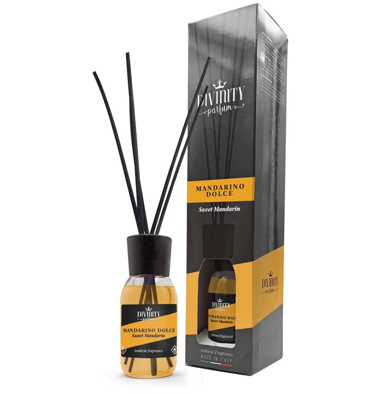 Home fragrance sweet mandarin top Italian exclusive scents 125ml for wholesale reed diffuser