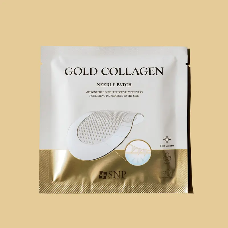 [Korean Skin Care] SNP Gold Collagen Micro Needle Patch 8 pcs (4 times dose)