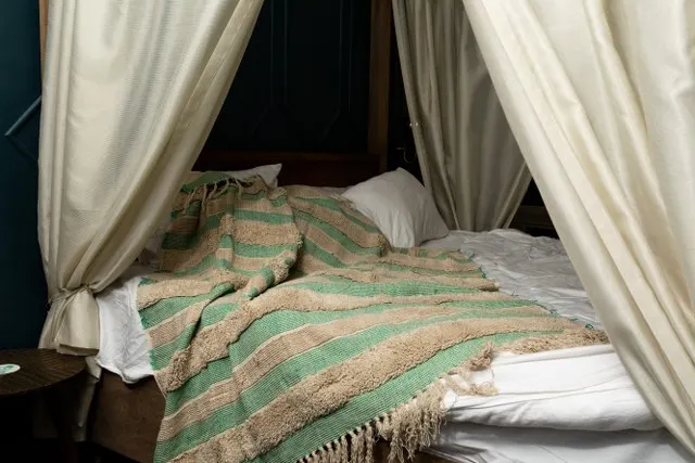 Bohemian Hand Tufted Cotton Throw Blanket Picnic Throw Ethnic Decor Sofa Throws