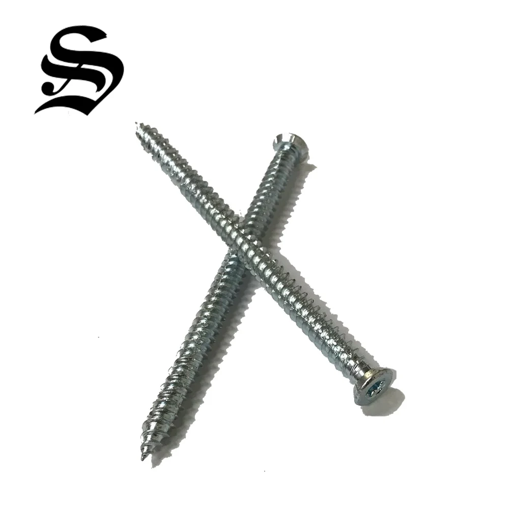 
Concrete screw with 3 cutting lines 