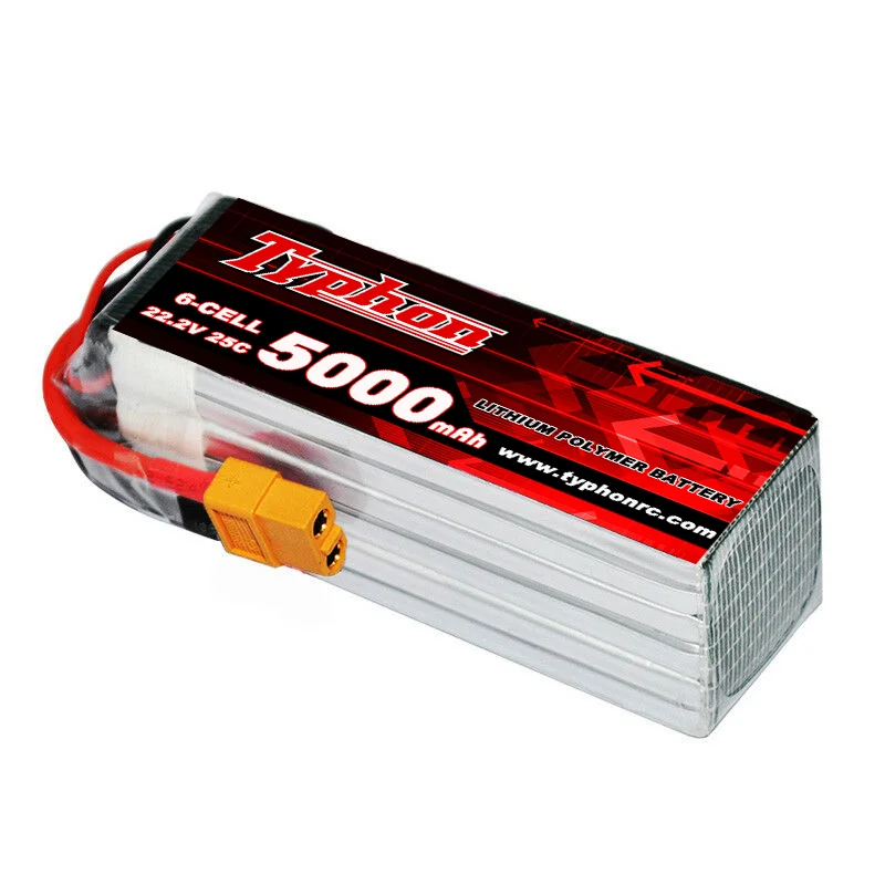 5000mAh 6S 22.2v 25C-60C RC Lipo Battery Airplane DJI Drone FPV Lithium Polymer battery
