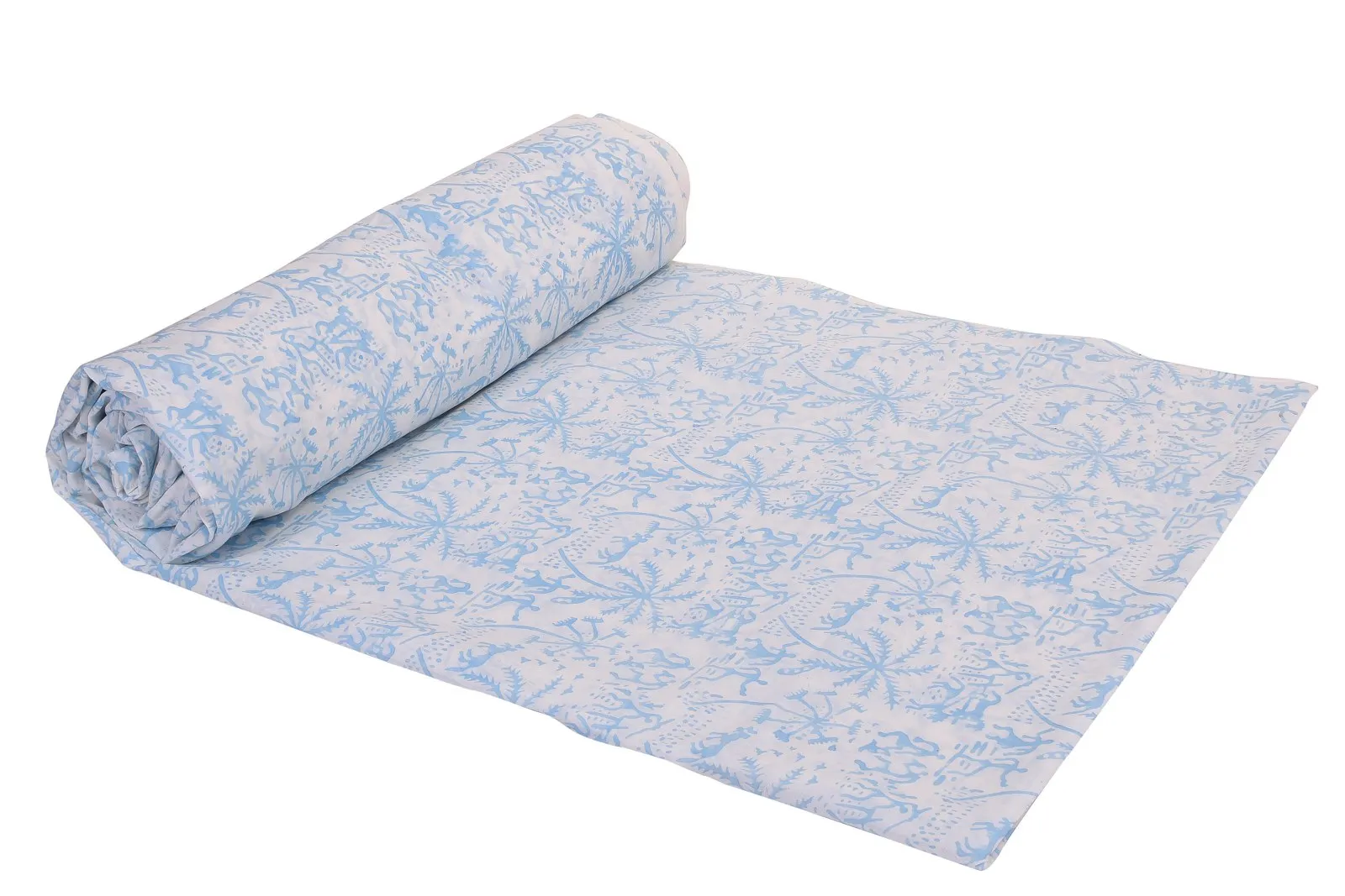 Jaipur Block Print Cotton Fabric by Yard Tribal Indian Art Upholstery Fabric For Kurtis