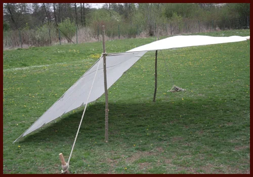 4X4M 4x6M Canvas Tarp for Outdoor Camping Customized Light Weight Waterproof Camping Tarp Tent