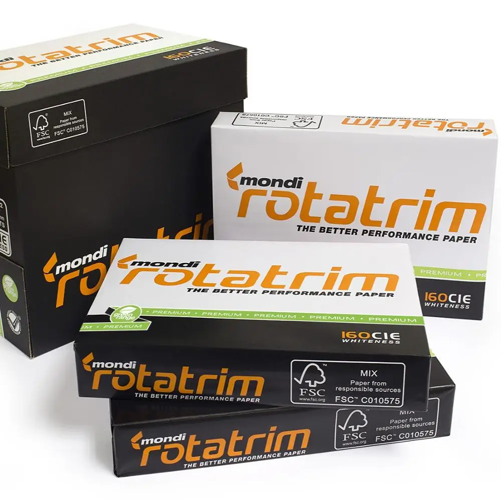 
a4 paper manufacturers Mondi Rotatrim white bond copy paper A4 