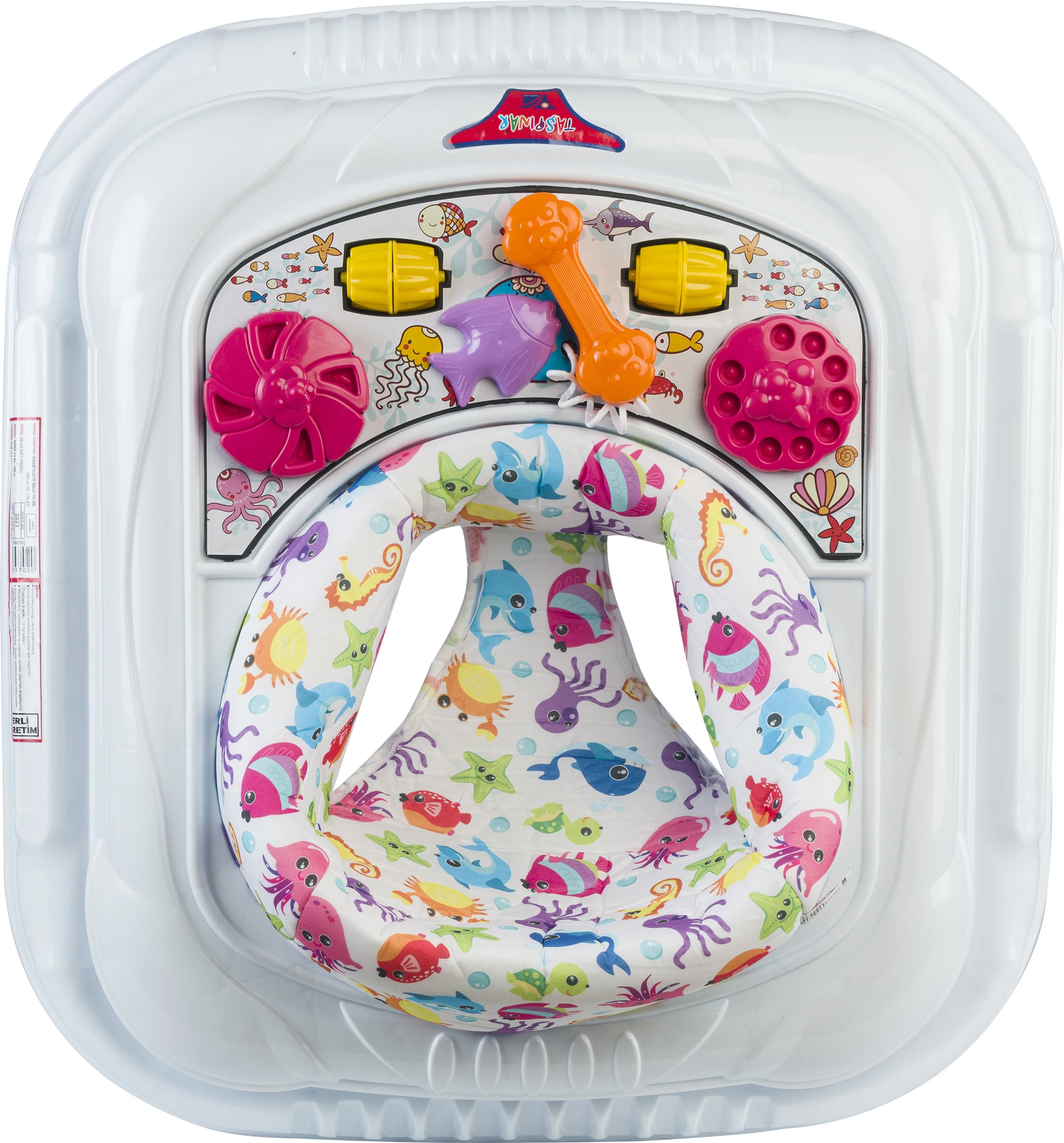 2024 модная новая модель ходунки с обучающими игрушками лоток 10 колес 3 1 стол прочный пластиковый каркас