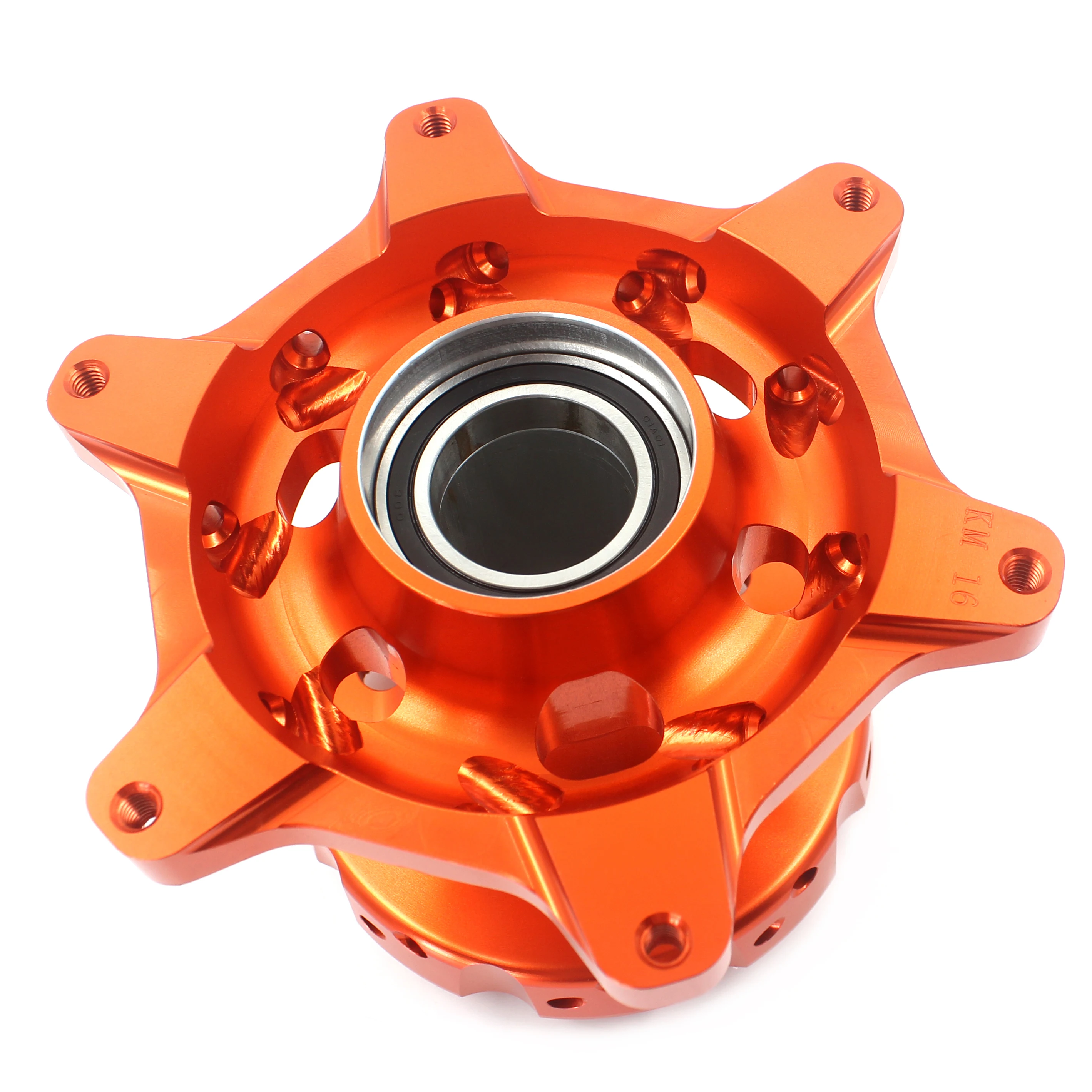 
KKE Motorcycle Aluminium Alloy CNC Machined Hub Set Compatible with KTM EXC 125 SXF 350 XC-F 450 Orange Or Blue 