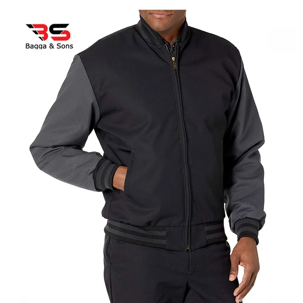 OEM custom leather sleeve embroidery Wholesale Letterman Wool Body And Leather Sleeves Varsity Jacket