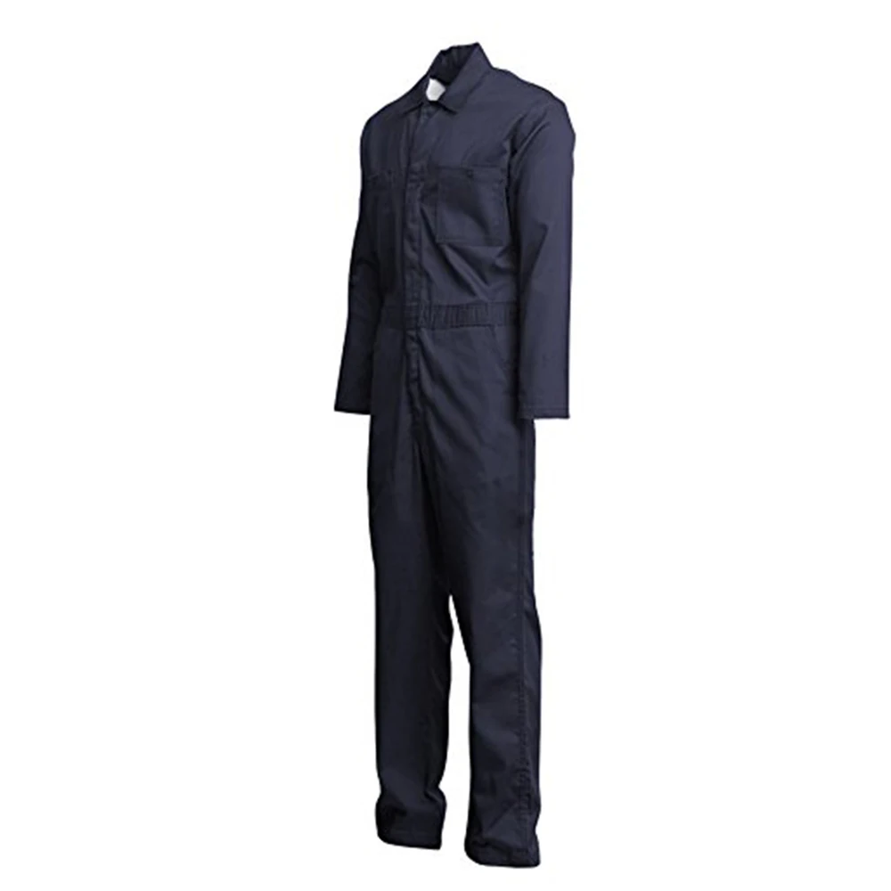 Wholesale  Coverall Zipped cotton/polyester Work Wear Reflective Safety Suit