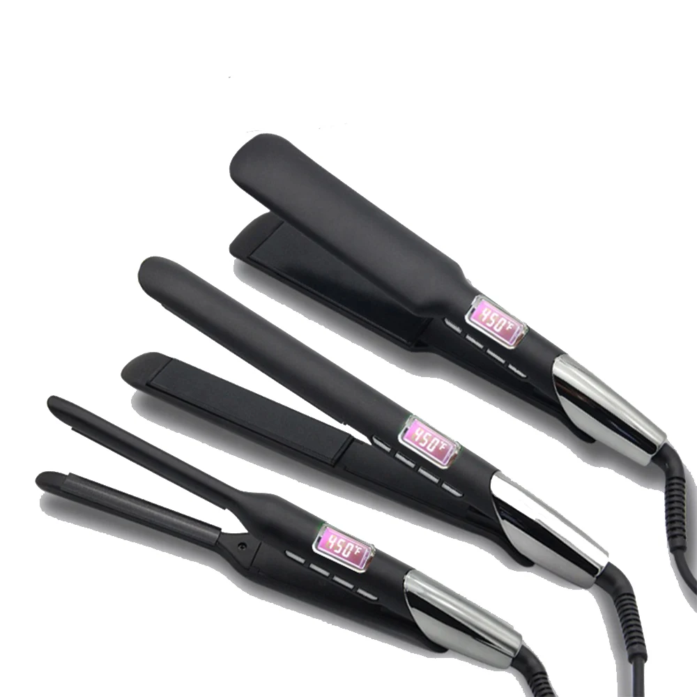 OEM/ODM factory ceramic hair straightener Instant Heating salon performance Dual Voltage flat iron 450F