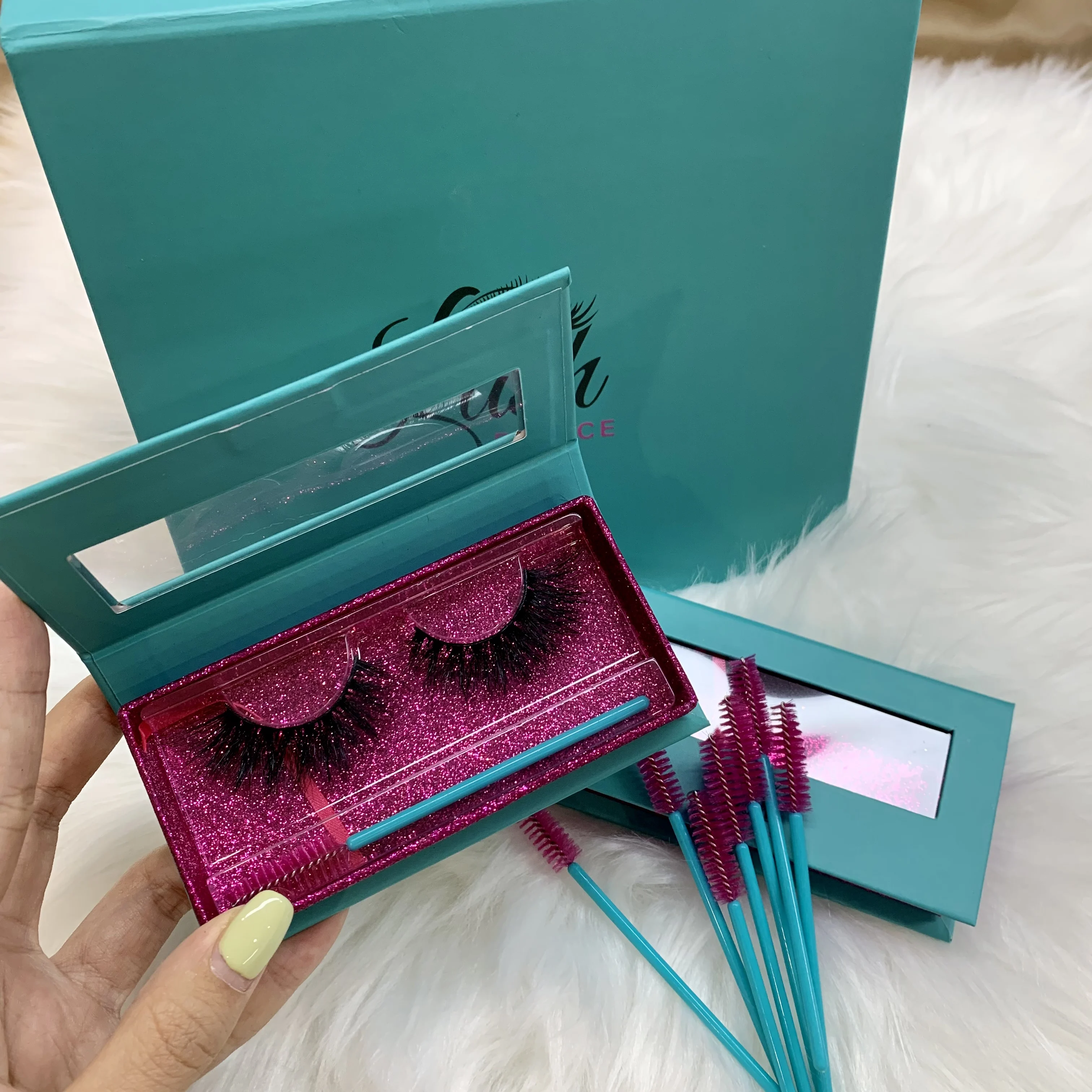 Бесплатный образец 3d норковые ресницы 25 мм, накладные ресницы, накладные норковые ресницы, упаковка для ресниц под заказ, коробки поставщика, индивидуальные коробки