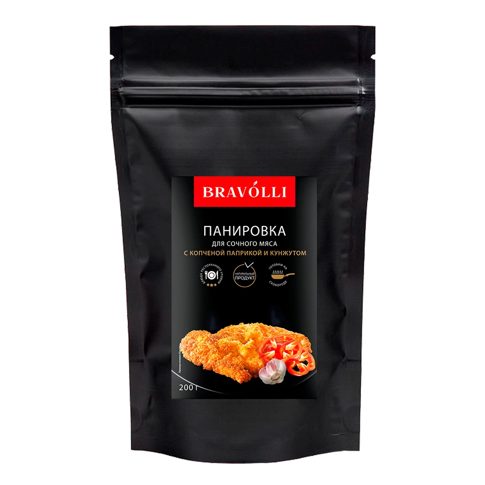 Meat coating with smoked paprika and sesame seeds, 200g pack