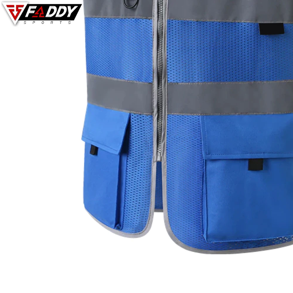  100% полиэстер оптовая продажа индивидуальный пошив мужской жилет высокой видимости для мужчин защитные светоотражающие жилеты зеленого цвета