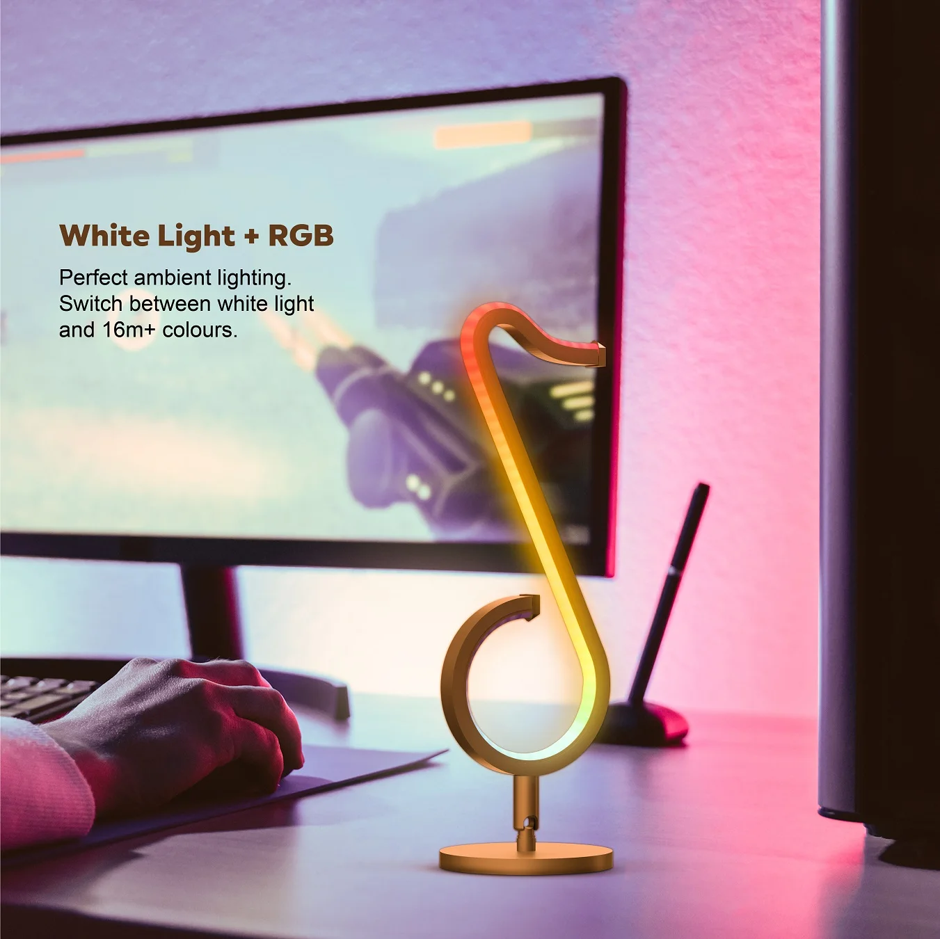 Trending Porodo Smart LED Desk Lamps 16 million RGB Colours, Voice Command  app and remote control