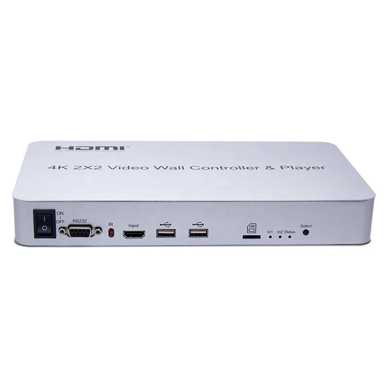  Видеостена 4k 2X2 HDMI настенный контроллер с медиаплеером поддержка 4