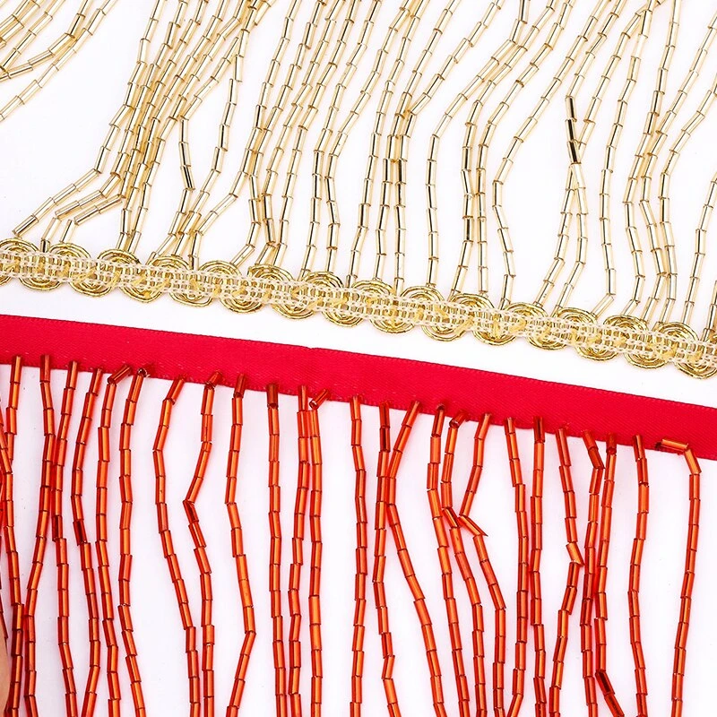 Best Quality Customize Tube bead Fringe Hanging Tassels