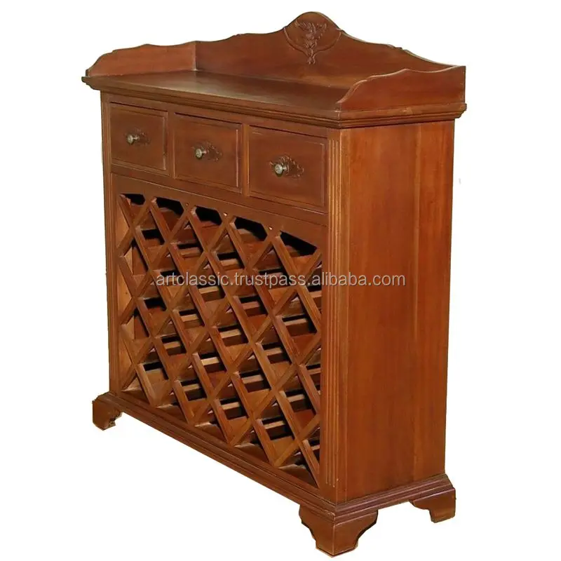 Hamburg Rack Wine is the exquisite mahogany bar in a luxurious style bar furniture
