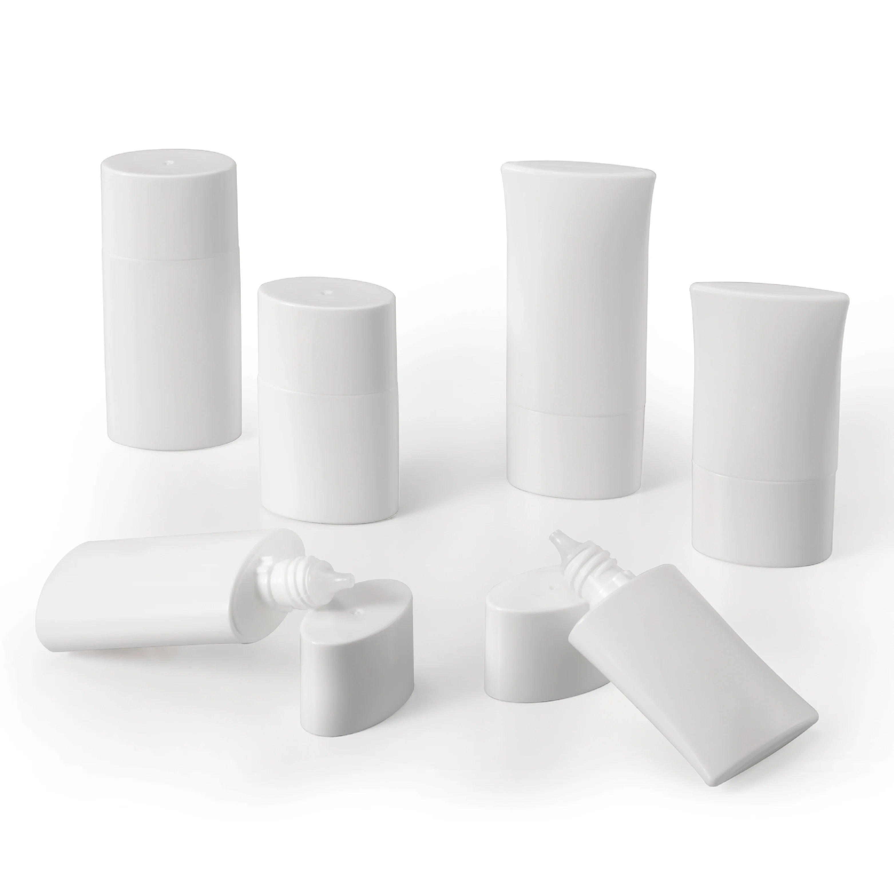 
 Прямоугольная Косметическая эмульсионная пластиковая бутылка из полиэтилена высокой плотности для ухода за кожей  