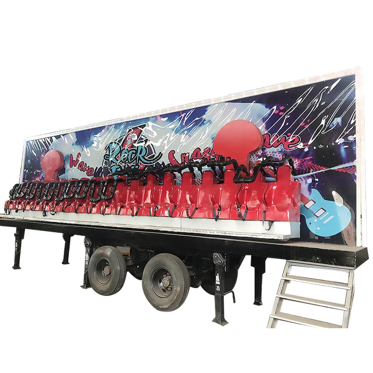 New Design Manege Forain Attraction Amusement Park Ride on Trailer Crazy Wave Large Miami Ride for Sale
