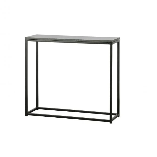 Marble Console Table Iron Frame and Black Marble Console Table Luxury Marble Top Iron Base Hallway Corner Table