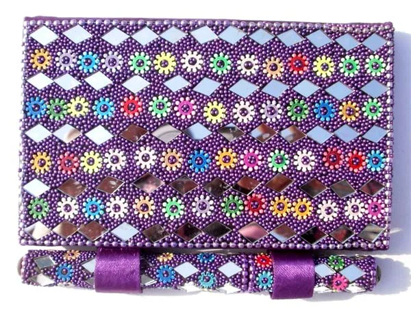 Buy online wholesale Decorative Glitter Mirror  Notebook with pen set Gifts & Crafts Manufacturer in Delhi India