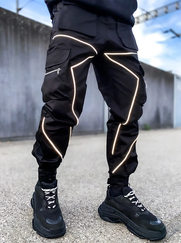 Hot Sale 100% Cotton Reflective Mining Men Work Wear Cargo Pants For Men