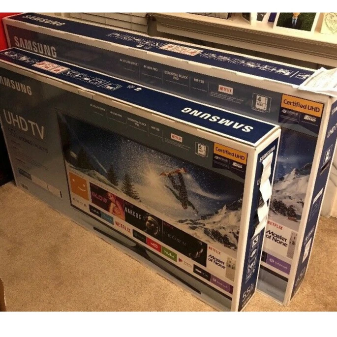 Новый SAM-SUNGs 50 "светодиодный 2160p Smart 4K Ultra HD TV запечатанной коробке 55 дюймов обновления бесплатная доставка