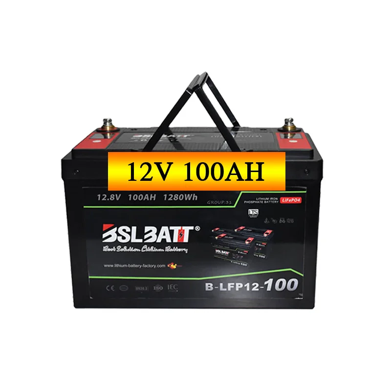 BSLBATT 300ah/200ah/100 ah lithium deep cycle solar phosphate price 200ah pack lifepo4 12v 100ah lithium ion battery for boat/rv