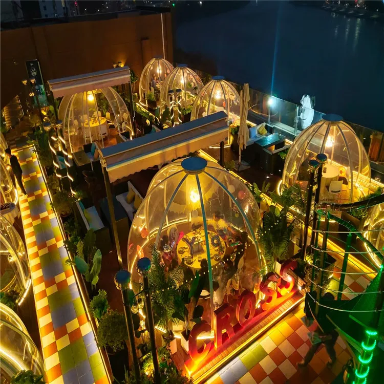 House Bed Tent Storm Snow Proof Customized Use Modern Prefab Geodesic Mini Tent House  Outdoor Inflatable House Tent