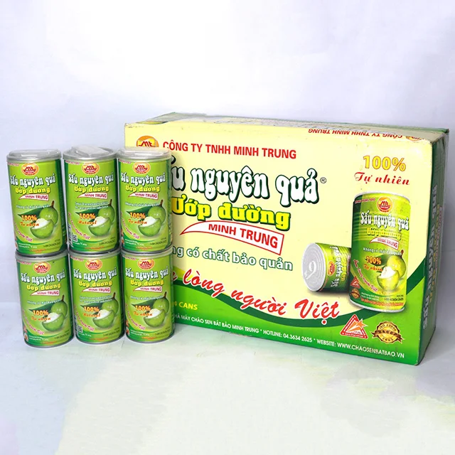 Minh Trung Food  Canned fresh sugar-marinated Dracontomelon from Vietnam - No preservative