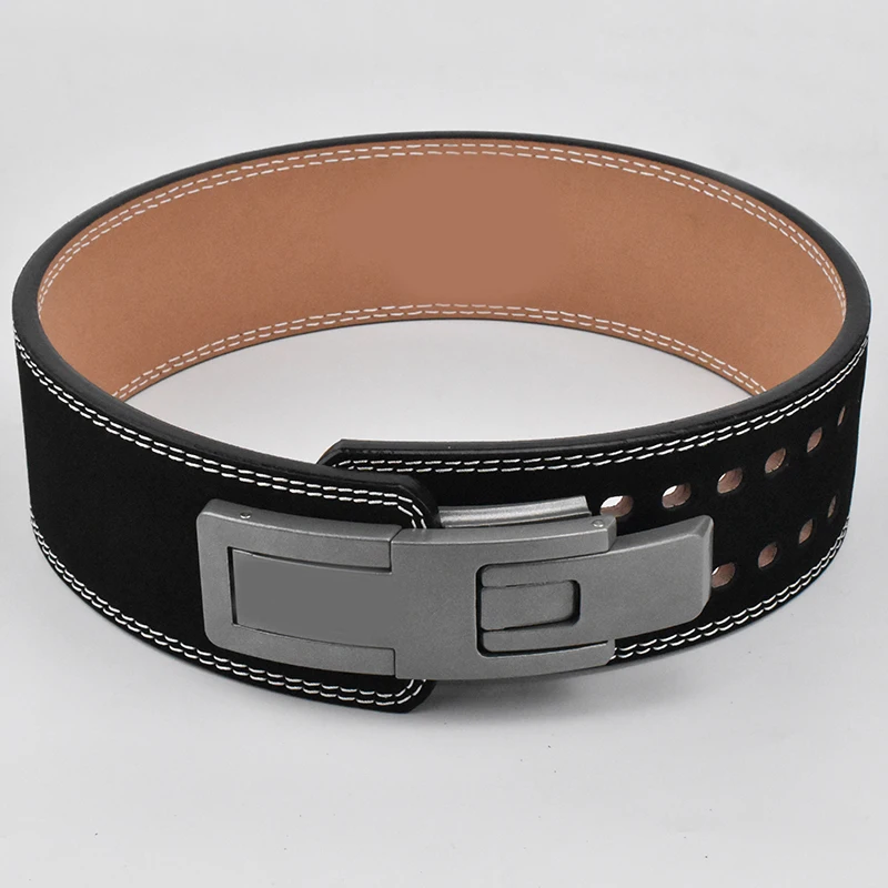 Your logo Printed weightlifting belt high quality metal weightlifting fitness lever belt buckle sbd style gym waist trainer belt