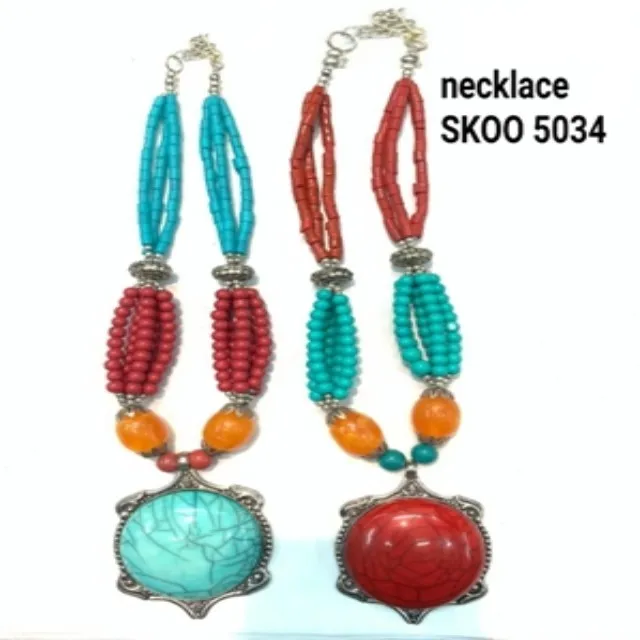 2021 Boho Ethnic Big Bib Maxi  Necklaces Women Jewellery Indian Vintage Statement Crystal Large Color Collar Necklace Girl