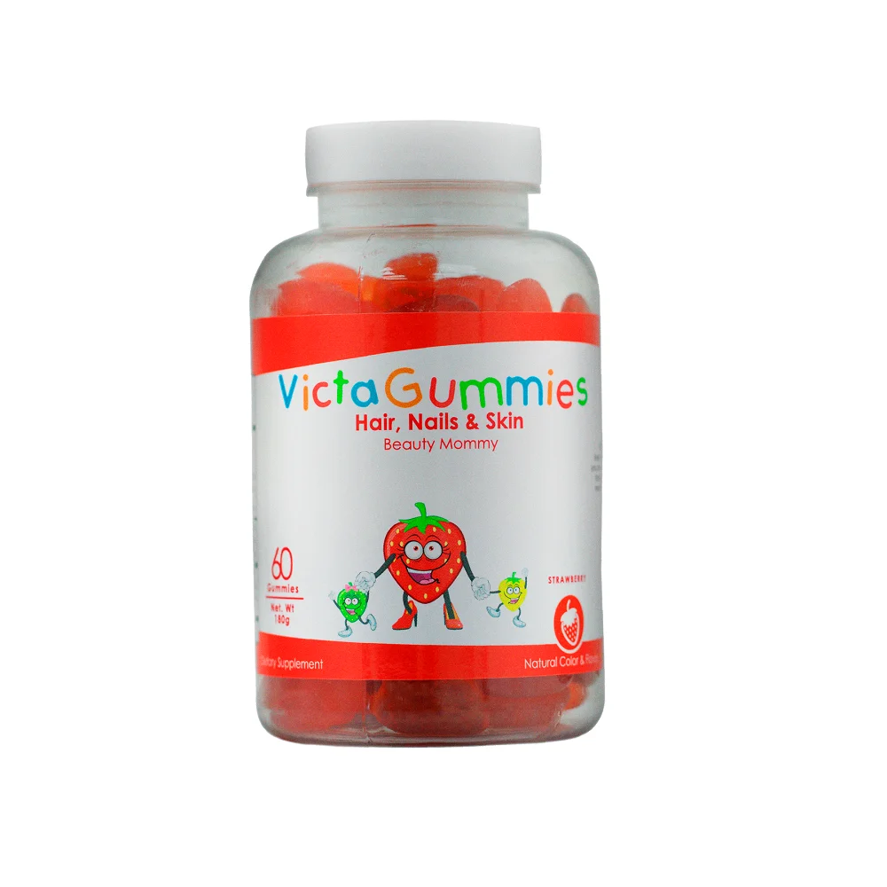 Excellent Source of Vitamins and Minerals VictaGummies Hair, Nail and Skin - 60 gummies - Supplement