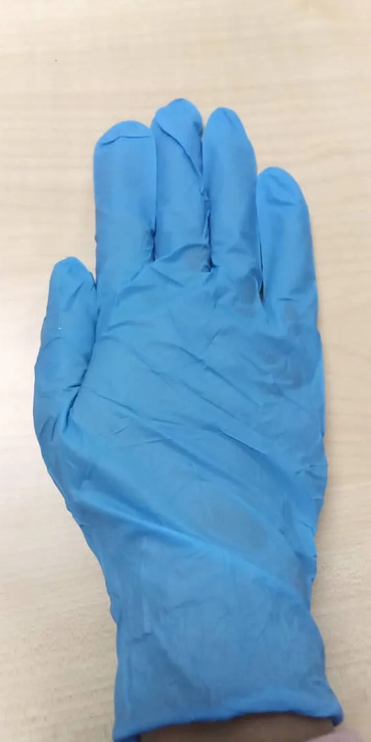 Нитриловая одноразовая Высококачественная нитриловая пудра для защиты рук