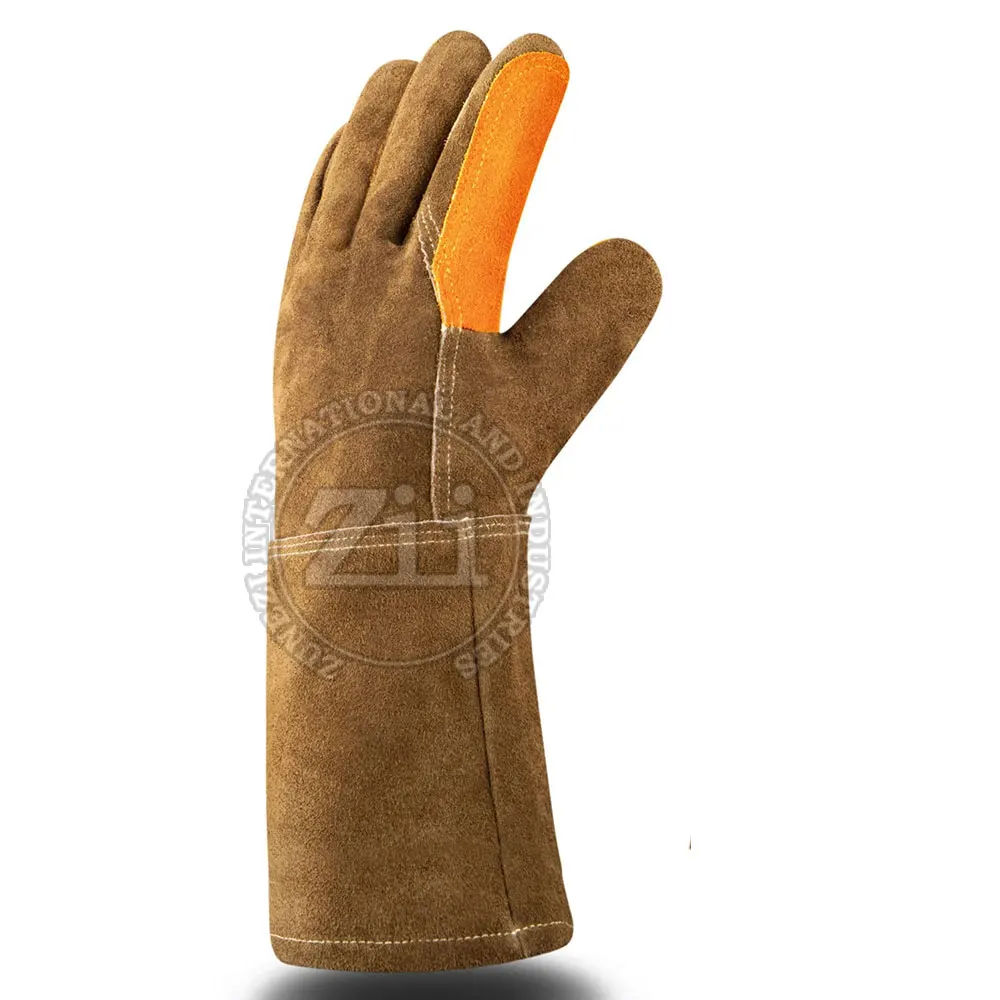 Work Wear Heat Protection Leather Welding Gloves Factory Manufacturer Custom Made Welding Gloves