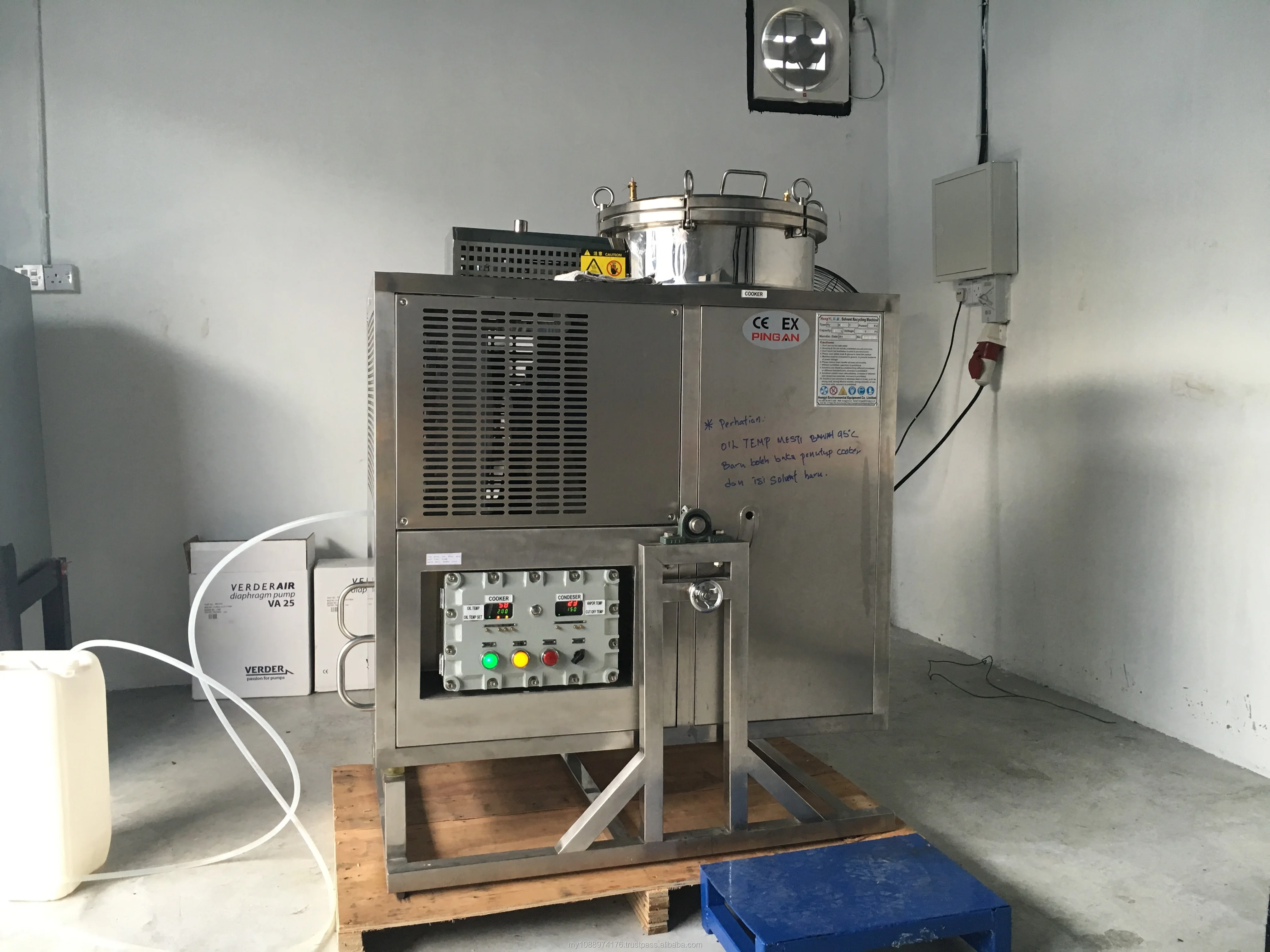 
Get clean IPA solvent from Dirty muxed IPA Recycler basic on Distillation System 