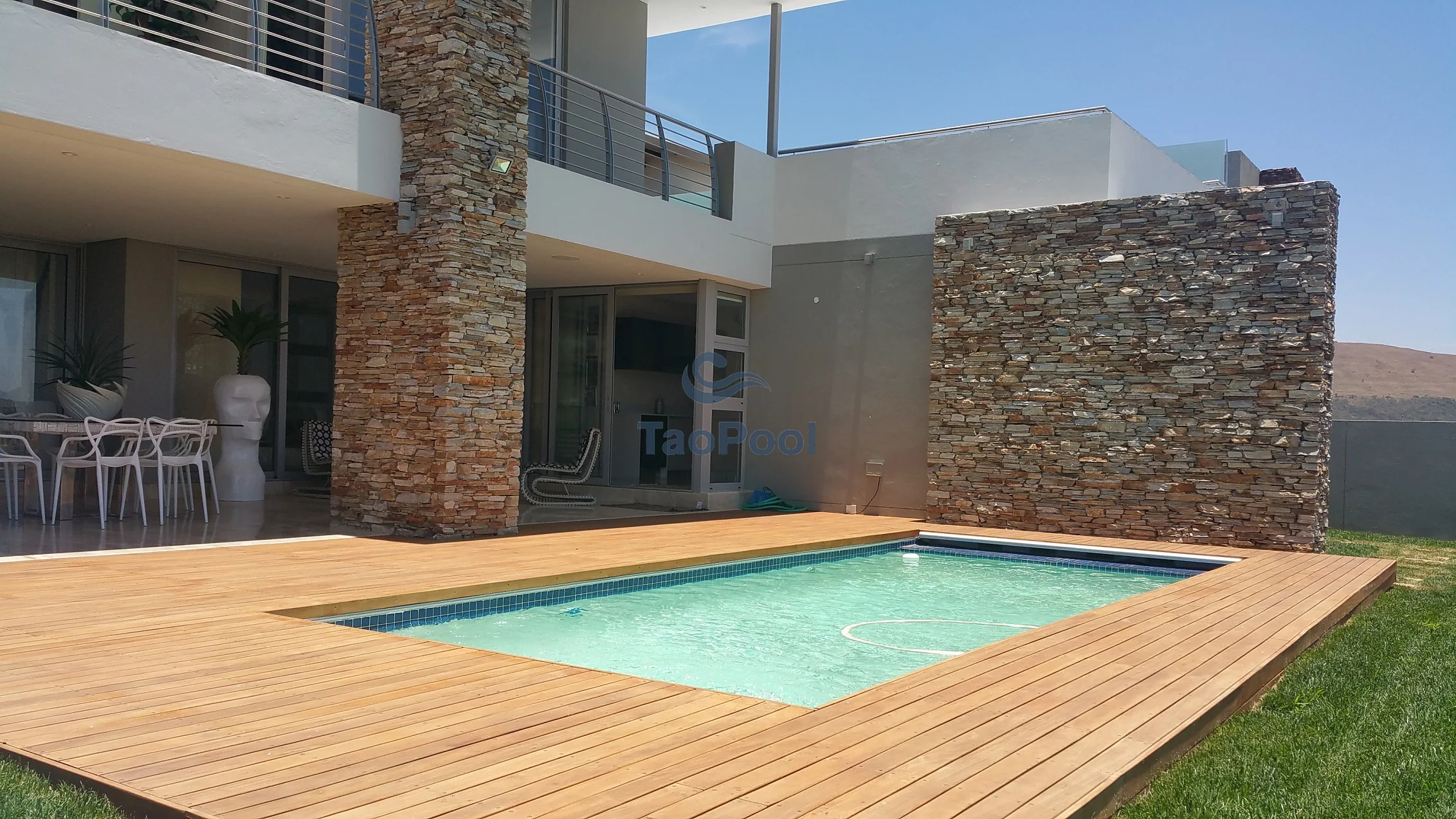 Tough PVC fabric deck pool cover easy Install automatic safety swimming pool covers