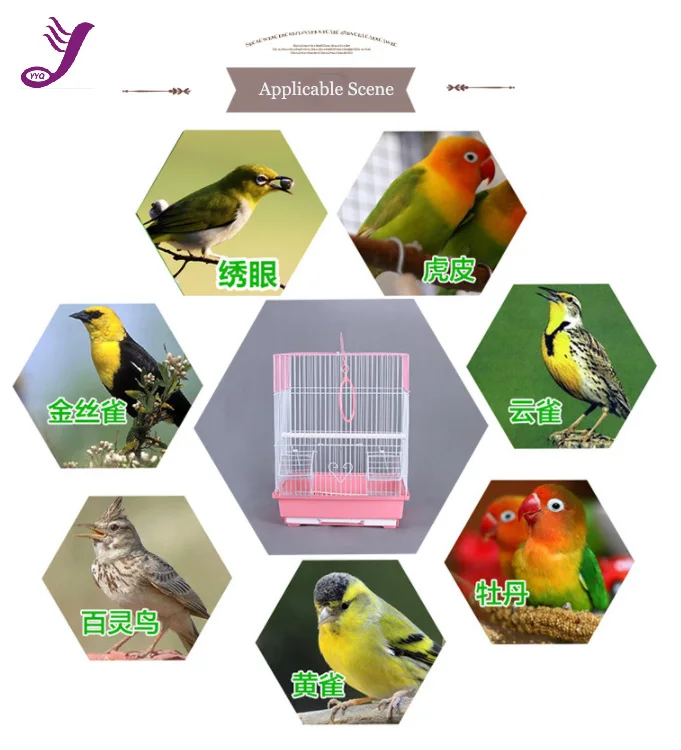 Factory Direct Wholesale Portable Large  Parrot Bird Cage Breeding Ornamental Stainless Steel Metal Chinchilla Parrot Bird Cage