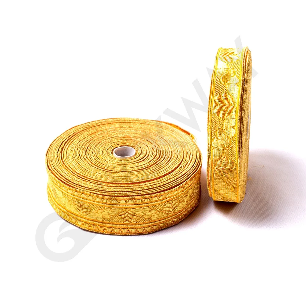 Золотая церемониальная коса из майларового кружева | Церемониальная форма золотая новый стиль