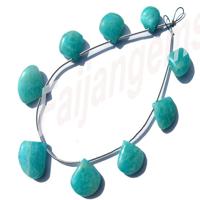  Натуральный Амазонит Гладкие бусины в форме сердца оптовая продажа бусин драгоценный камень граненые ювелирные изделия качество AAA Ik142