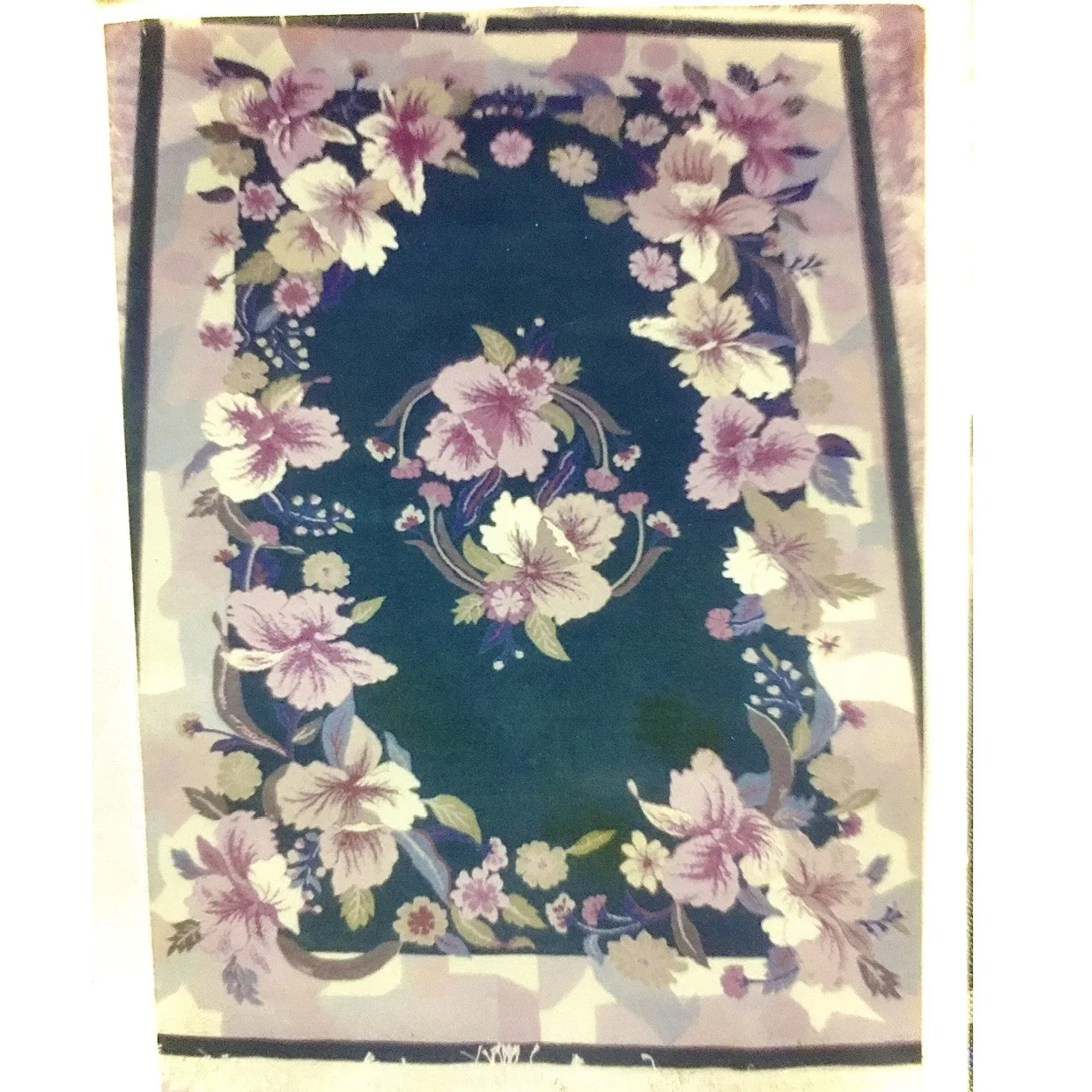 Vintage Floral Pattern Bedroom Rug Rectangle Hand Knotted Woollen Carpet 2x3m With 100% Cotton Yarn