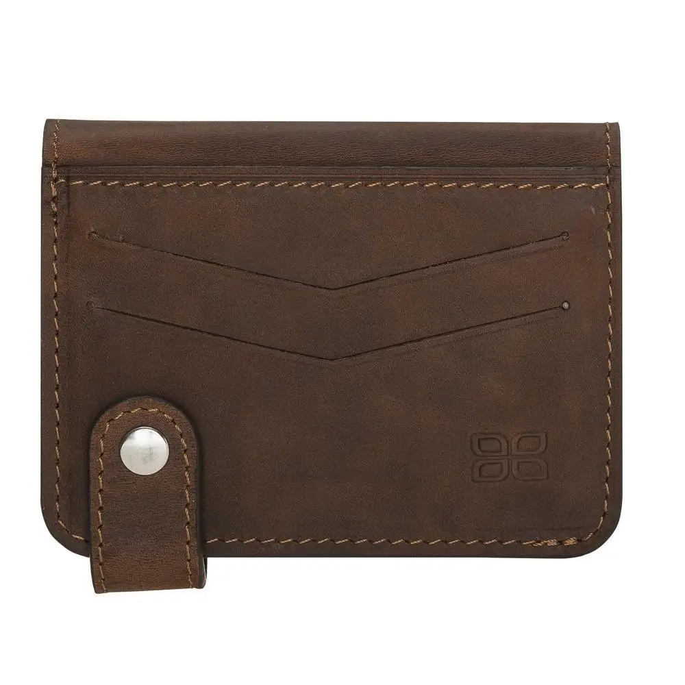 OSCAR Genuine Leather Handmade Card Holder Wallet with RFID Protection and Color Optional