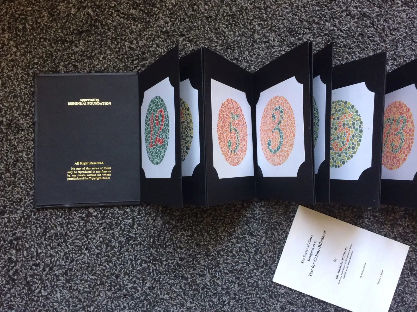 Ishihara Test Book For Color Blindness 38 Plates Optometry Equipment 38 Plates / 14 Plates/ 24 Plates best quality free shipping