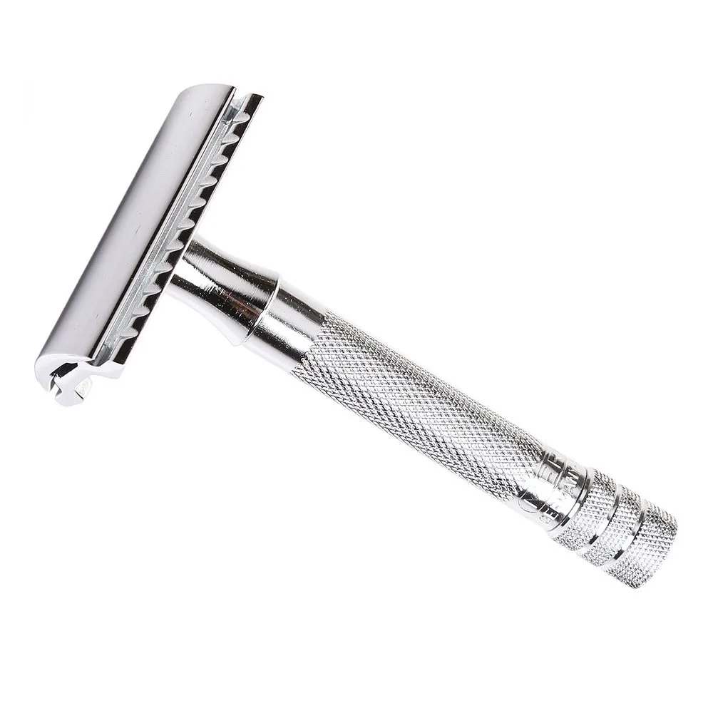 Modern Stylish Man Women Durable Reusable Metal Double Edge Shaving Safety Razor With Custom Logo