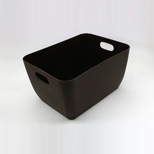 Storage Basket Daily Mess Storage with Handle Cheap Square Bathroom Plastic Home Goods Storage Around 105g