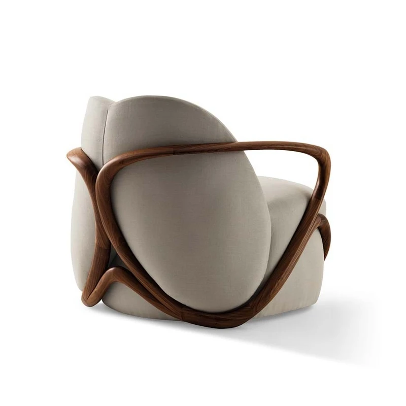 BEST QUALITY HUG ARMCHAIR IN FABRIC AND WOOD Hot Sale
