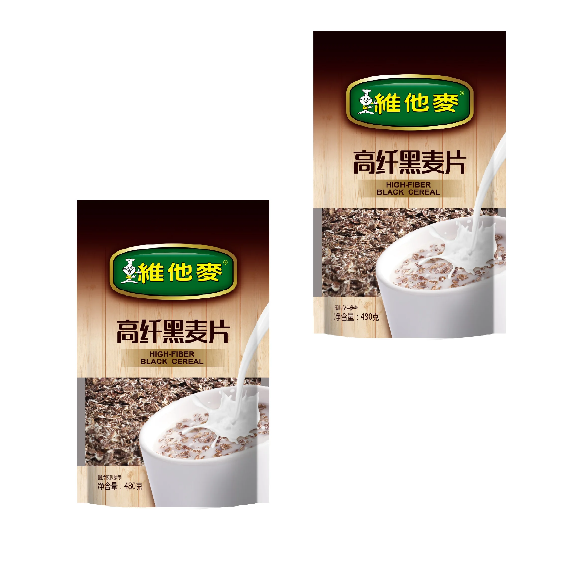 Food & Beverage Low-Sodium Low-Fat Food  Beverage Grain Products Food Breakfast  Vitamax  High-fiber Black Baked Cereal