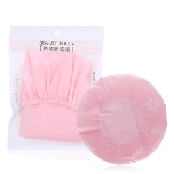 Lameila Microfiber Double Layers Shower Cap Elastic Reusable Bathing Pink Shower Cap waterproof Shower Cap Custom LogoC0822