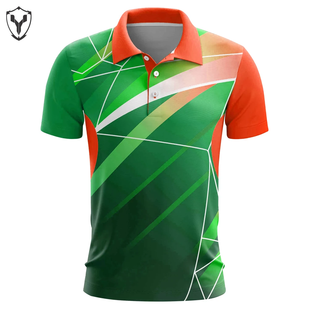 New Design Jersey Cricket Sublimated Sports Short Sleeve Polo Collar Latest Cheap Top Quality Fancy Stitched Arrival For Men