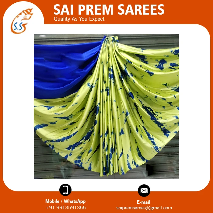 Beautiful Japan Inspired Silk Saree with Chiffon Ladies Ethnic Partywear Special Occasions Model Number Fancy Wholesale Price