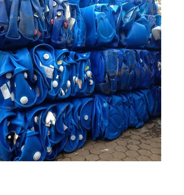  100% качественный барабан hdpe повторно помол/hdpe Синие барабанные хлопья/hdpe молочные бутылки
